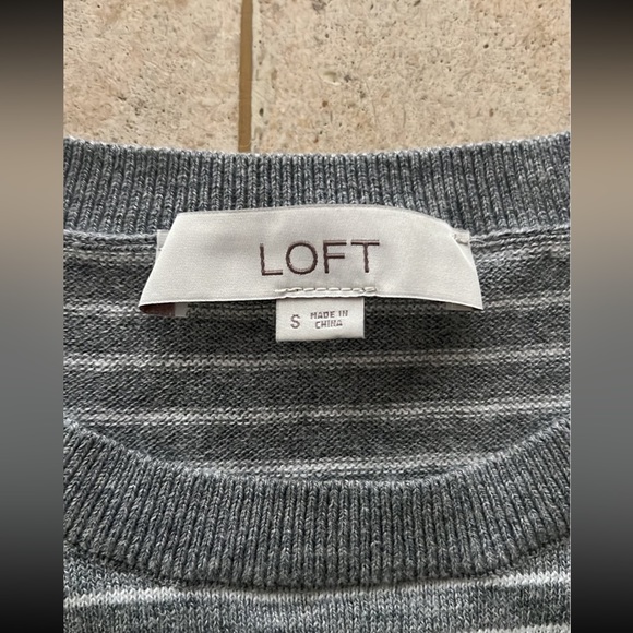 Loft Long Sleeve Stripped Sweater size small - Picture 2 of 3